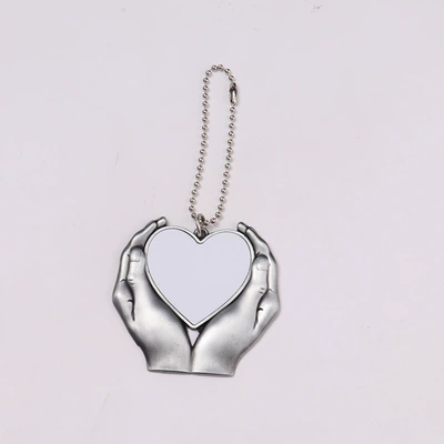 Car hanging Holding Heart Pendant European and - metal-zinc-alloy-blank-hand-holding-heart-js092