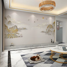 墙布;护墙板;墙纸、壁纸