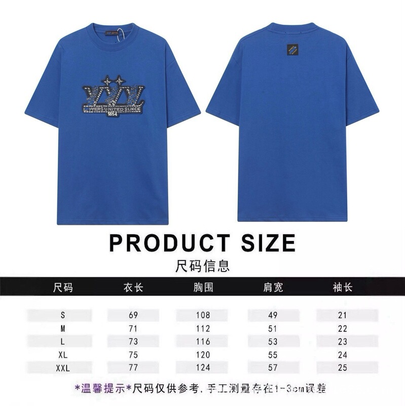 跨境25ss驴家高品质刺绣logo宽松纯棉短袖男女款休闲时尚百搭T恤|undefined