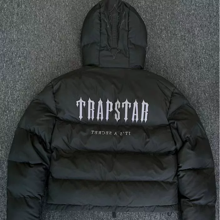 Импортная хлопковая куртка с капюшоном Trapstar, утеплённая куртка-пуховик мужская, повседневная универсальная