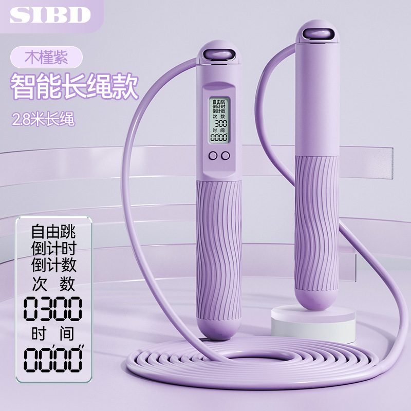 电子计数跳绳成年学生训练负重燃脂运动霍尔计数器中考专用跳绳子|undefined