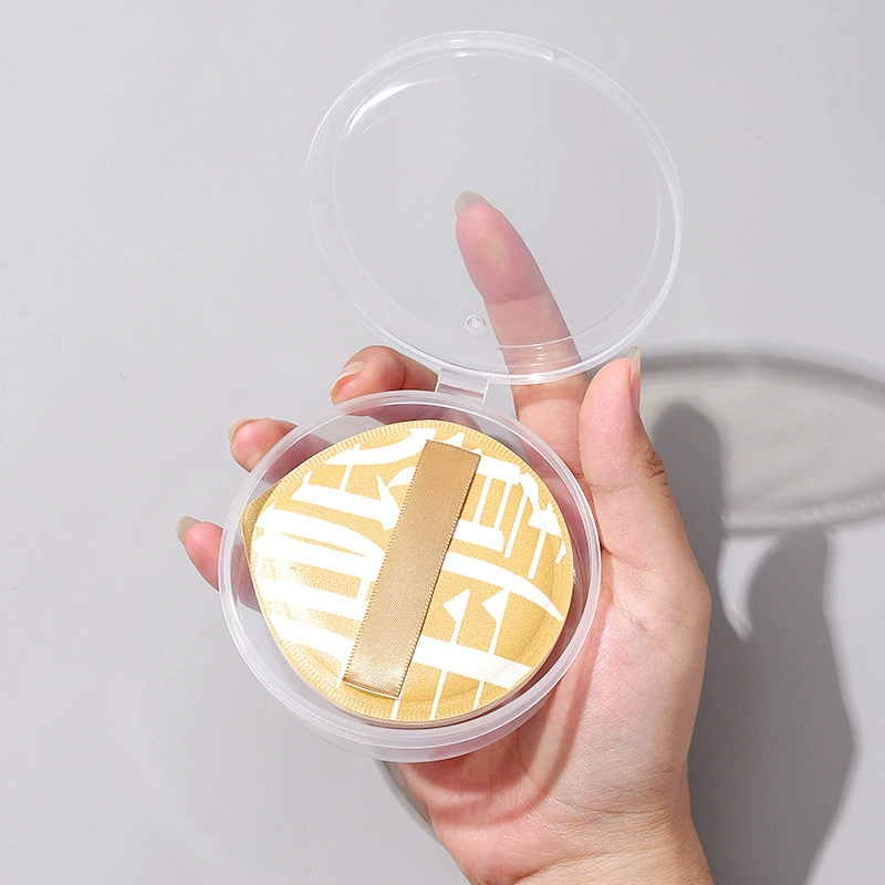Воздушная подушка зефира Пустая коробка для хранения Пустая коробка пылезащитная портативная 8 см большая круглая прозрачная пустая коробка для пудра