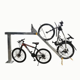 Double-Layer Three-Dimensional Bicycle Parking Rack, Non-Motorized Vehicle Parking Rack, Special Direct-Pressure Rental for Engineering Acceptance