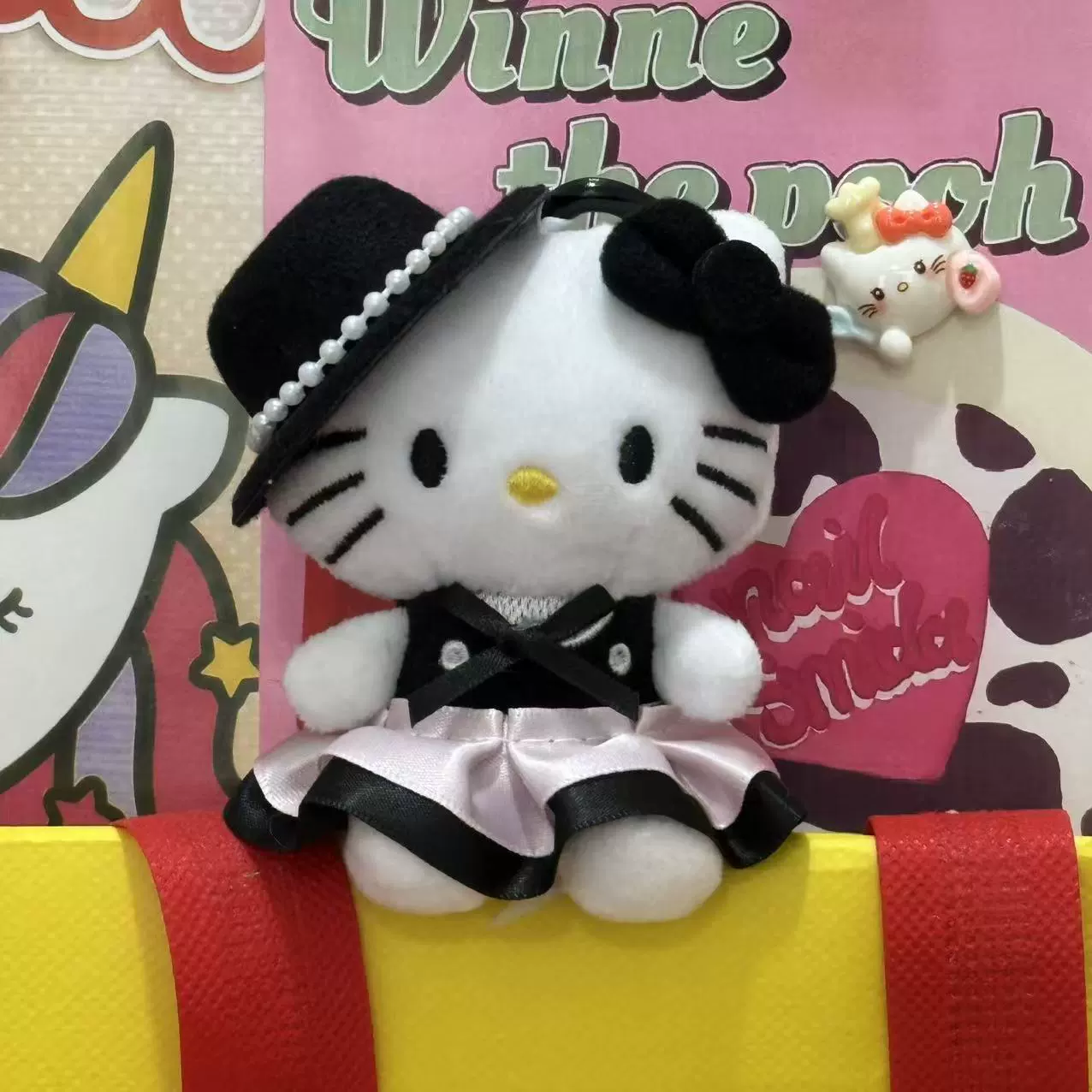 Плюшевая подвеска-брелок для ключей (Hello Kitty) симпатичная кукла, мягкая мини-плюша 10+ вариантов дизайна, подарок 0.038 кг