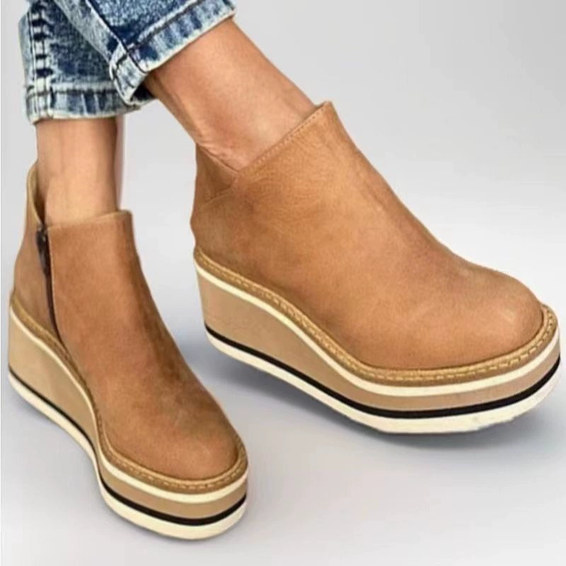 Внешняя торговля осень и зима новые европейские и американские сапоги на каблуках большого размера