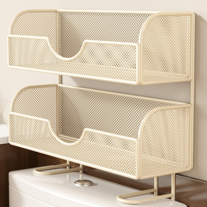 Bathroom Storage Rack, No-Drill Toilet Shelf Above the Toilet for Wet Wipes, Shower Gel, and Shampoo Bathroom Storage Rack, No-Drill Toilet Shelf Above the Toilet for Wet Wipes, Shower Gel, and Shampoo