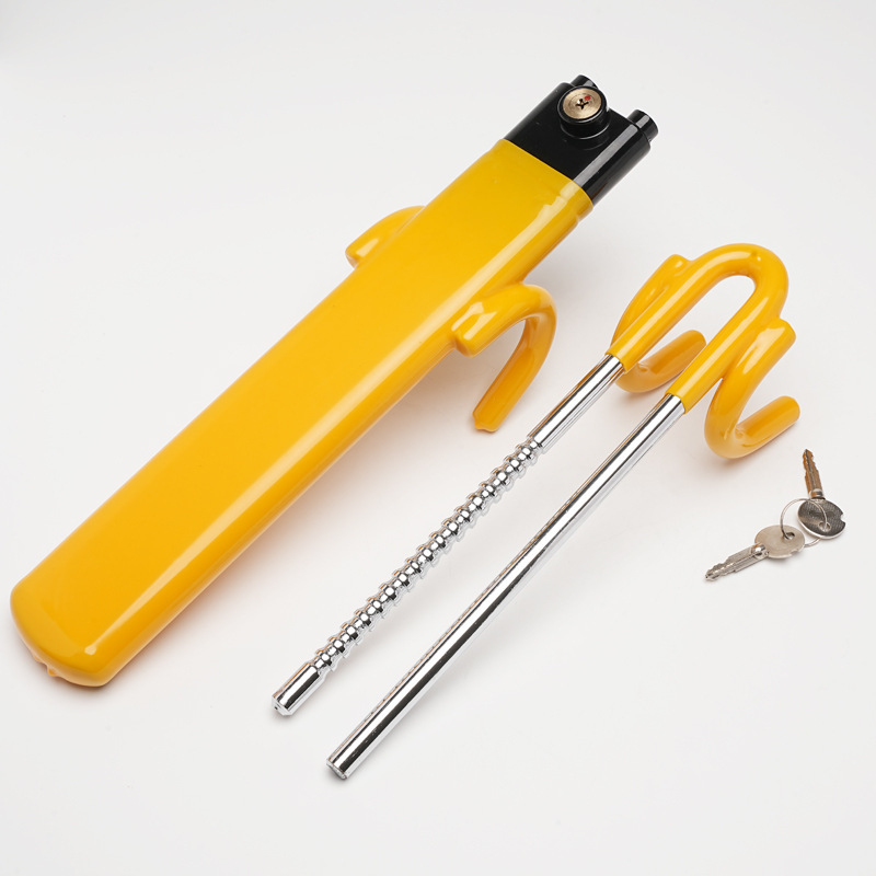 New Car Steering Wheel Lock Double Hook U-Shaped Anti-Theft Lock Car Accessories Adjustable Telescopic Multifunctional Car Lock