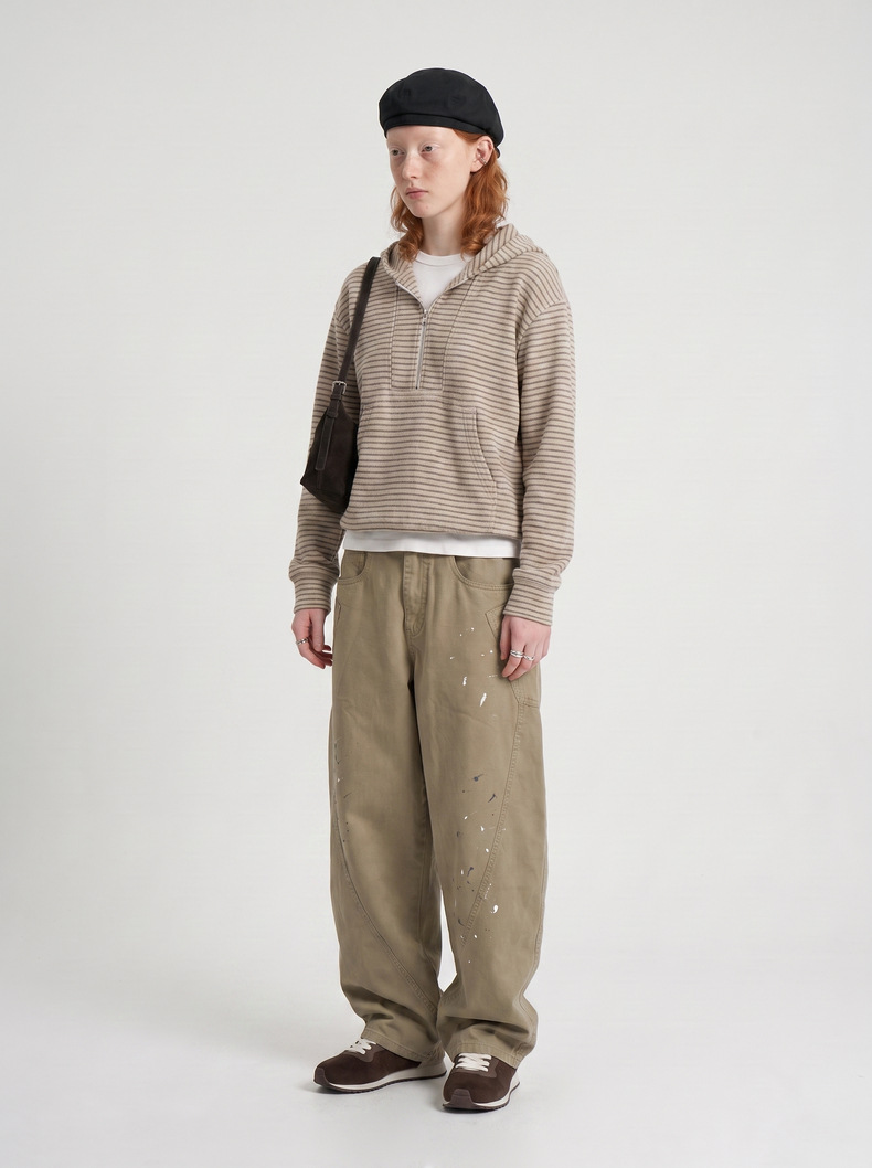 Inflation Hand-Painted Splatter Wide-Leg Cargo Pants
