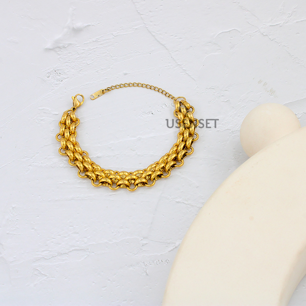 Fashion Geometric Titanium Steel Plating Necklace 1 Piece