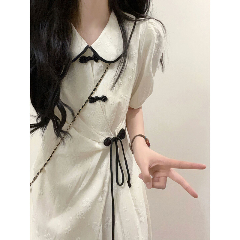 French Sweet Age-Reducing and Gentle Design Doll Collar Dress for Female Students in Summer, It Is Difficult to Be a Fairy Princess Dress French Sweet Age-Reducing and Gentle Design Doll Collar Dress for Female Students in Summer, It Is Difficult to Be a Fairy Princess Dress