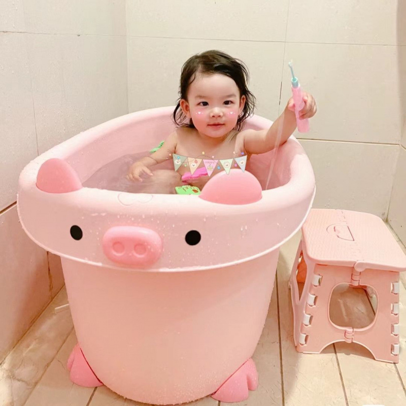 Thickened Bath Tub for Children, Babies, and Infants, Full-Body Home Use, Large Size, Enlarged Bathtub