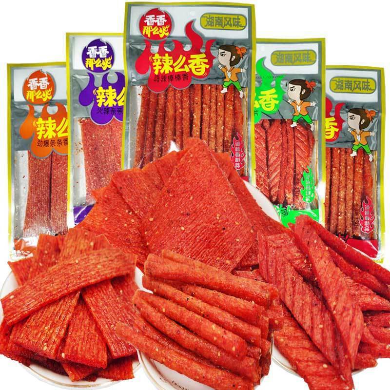 Hunan Specialty Fragrant and Spicy Traditional Large Chili Flavored Snacks with a Burst of Heat, Nostalgic Spicy Tofu Snack