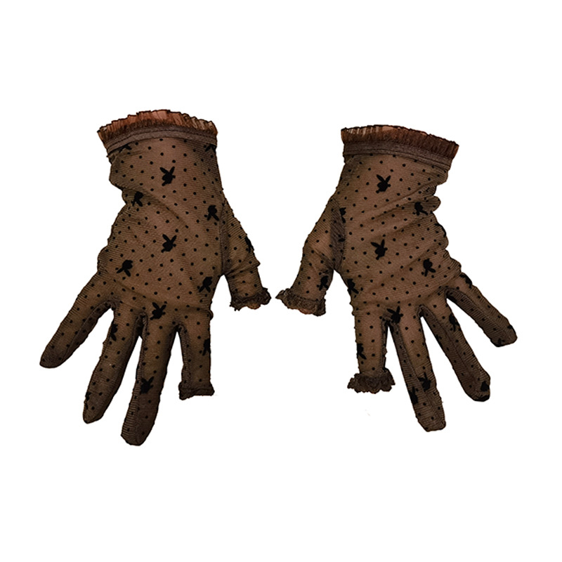 Guantes sin dedos con protección solar para mujer, malla fina y transpirable, anti-UV, elásticos de verano, protección solar para conducir y andar en bicicleta.
