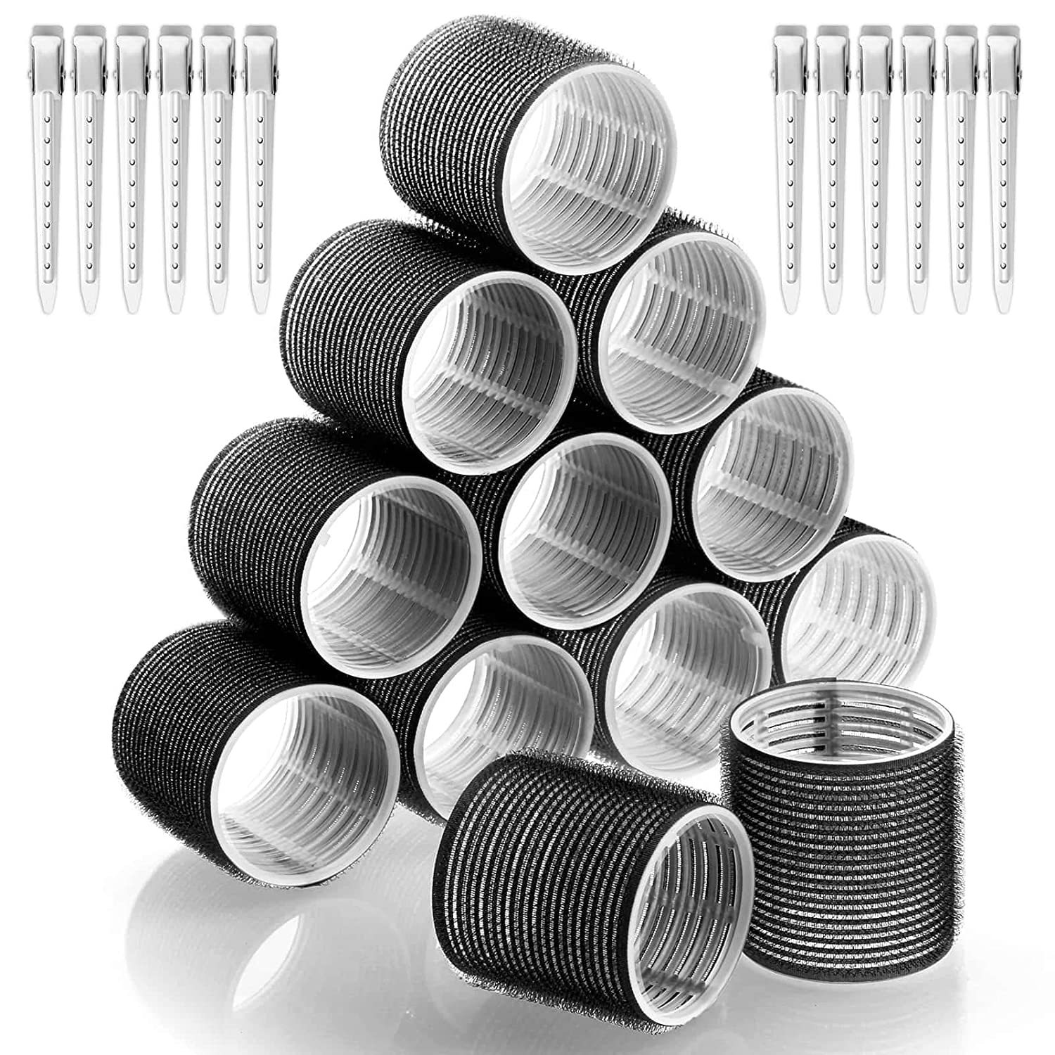 En stock suministro de Comercio Exterior Herramientas de peluquería multi-capa de plástico rizador de pelo rizador traje flequillos rizador de pelo