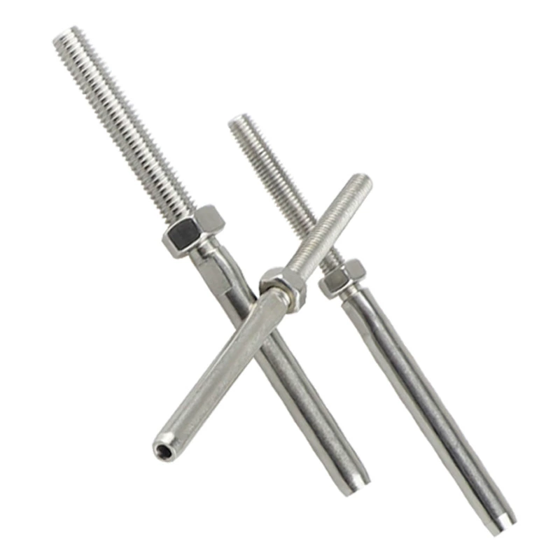 YZ тросовый прессованный быстрый разъем, аксессуары для лестничных ограждений, нержавеющая сталь 316, европейский прямой стержневой разъем