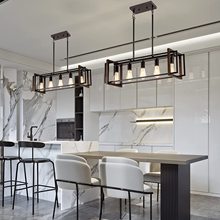 亚马逊美式复古工业风灯具餐桌乡村吊农舍铁艺吊灯