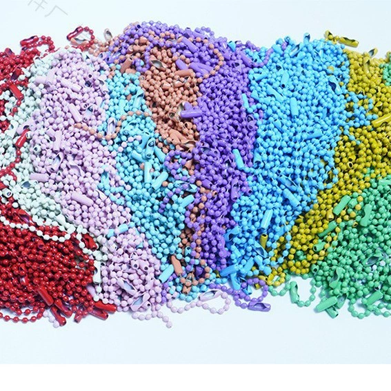 Цветная карта-жемчужная цепочка небольшая сумка 10 подвесных аксессуаров соединительные цепи цепная краска подвесная цепочка цепочка волна оптовая продажа