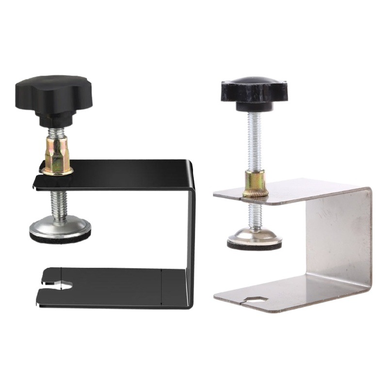 Carpintería cajón instalación clip de fijación de acero inoxidable cajón panel en forma de G titular de carpintería perforación herramienta de decoración