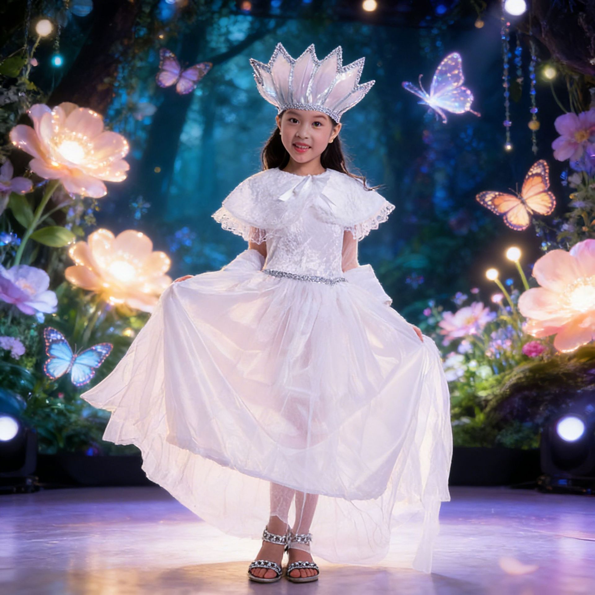 跨境新款爱丽丝梦游仙境公主裙女童 生日连衣裙六一圣诞表演服装