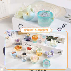 萌趣可爱十二星座PAI水晶盲盒潮玩公仔家居办公室装饰品桌面摆件