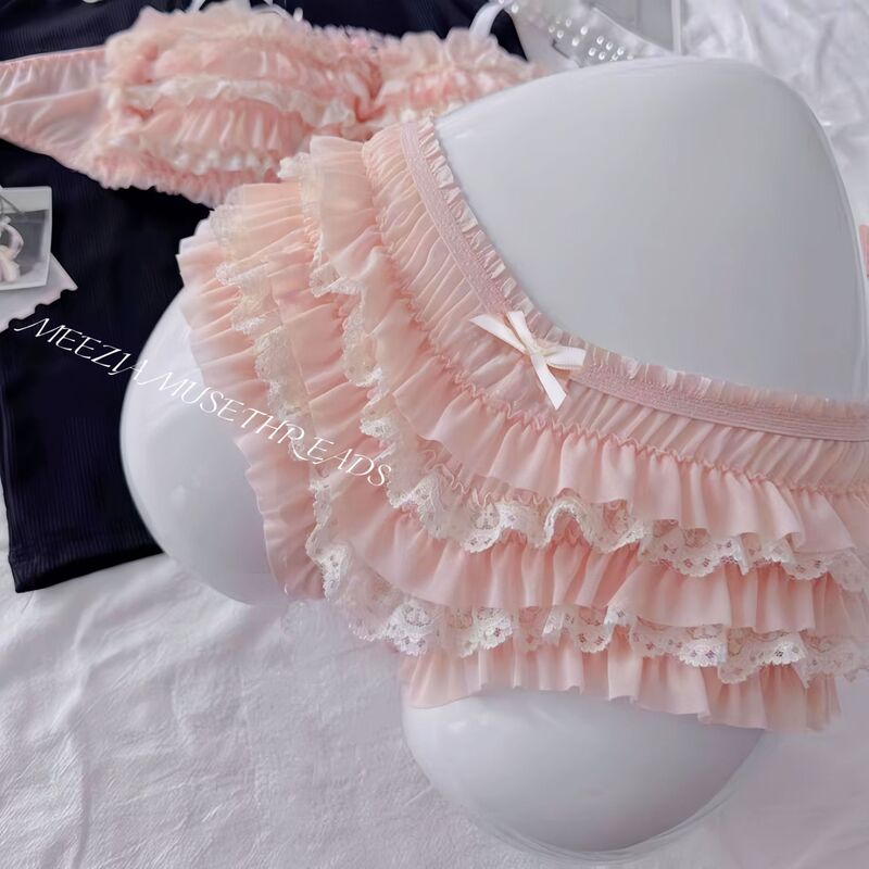 Sweet, Sexy, Slimming Look, Tutu Skirt, Lace Thong, Pure Desire, Comfortable, Skin-Friendly and Breathable Girl's Briefs