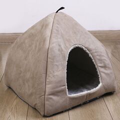 厂家直销四季通用宠物猫狗窝垫柔软舒适猫窝封闭式蒙古包可拆洗