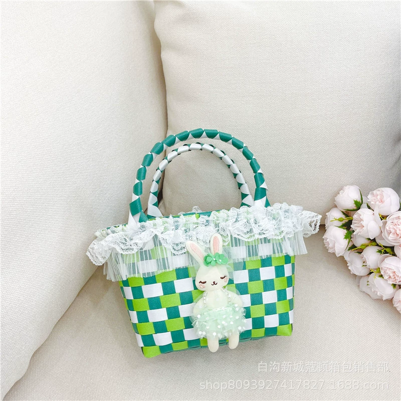 Storage system, small basket, woven small bag, handheld beach shoulder bag