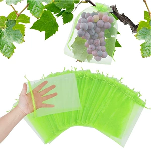 [亚马逊Fruit Protection Bag水果葡萄草莓防虫防鸟网袋水果袋]