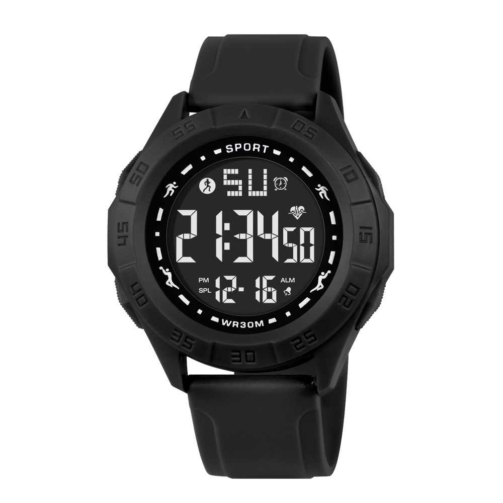 Reloj electrónico de tendencia alarma al aire libre multifuncional para estudiantes de género masculino y femenino cronometraje nocturno explosivo deportivo reloj electrónico al por mayor