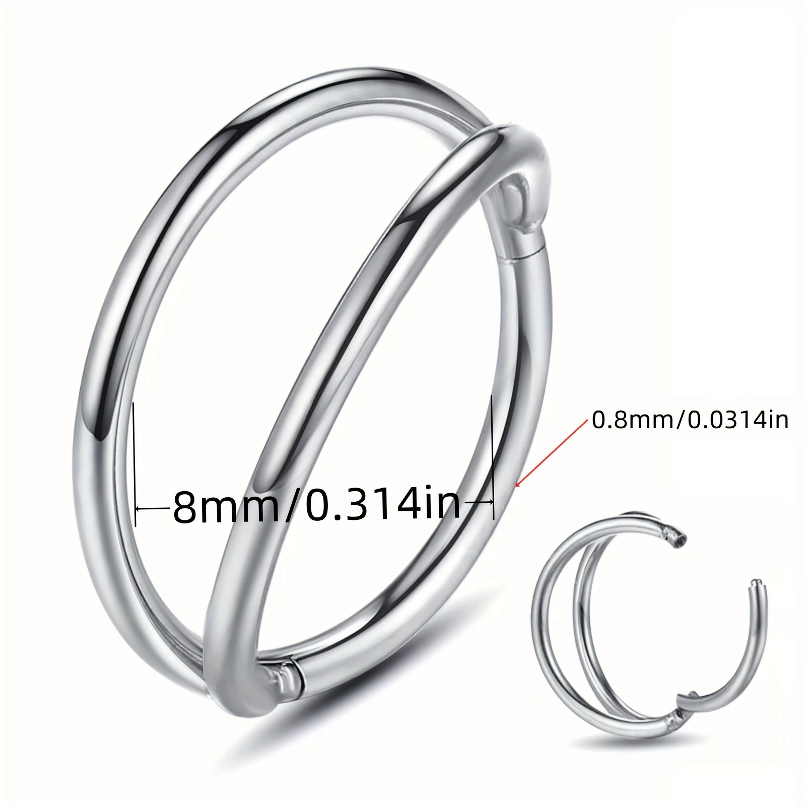 Серьги нержавеющая сталь, пирсинг носа, Amazon, Aliexpress