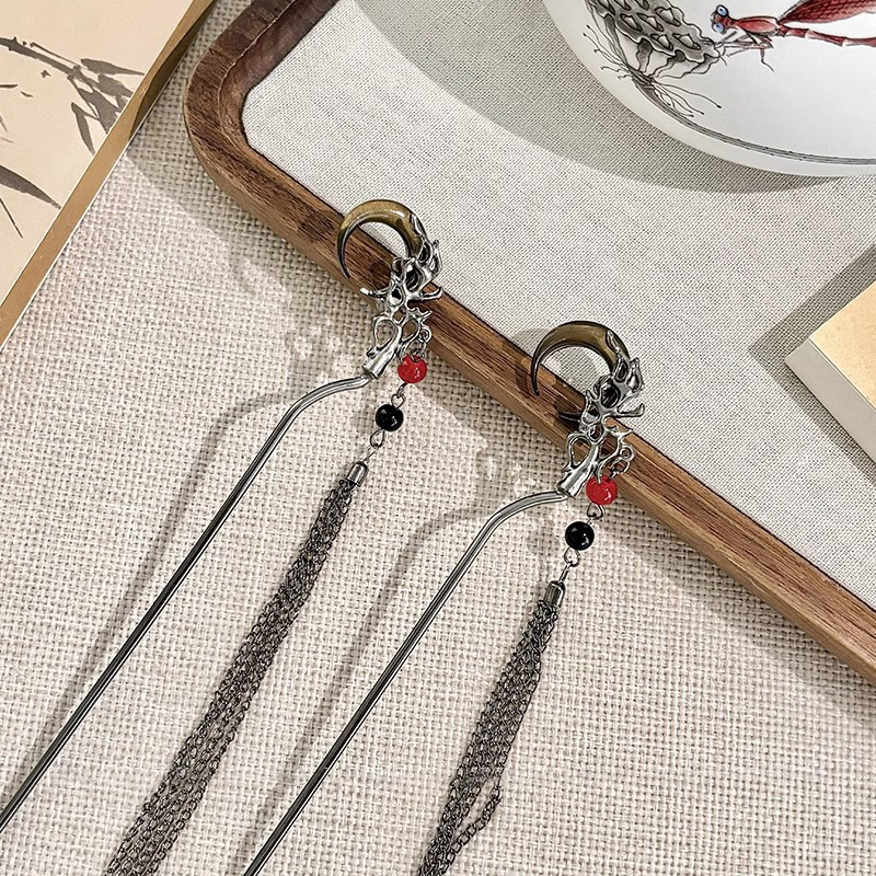 Nuevo estilo chino oscuro clip de cabello de estilo antiguo clip de cabello de estilo antiguo clip de cabello de alta sensación retrógrado clip de cabello al por mayor