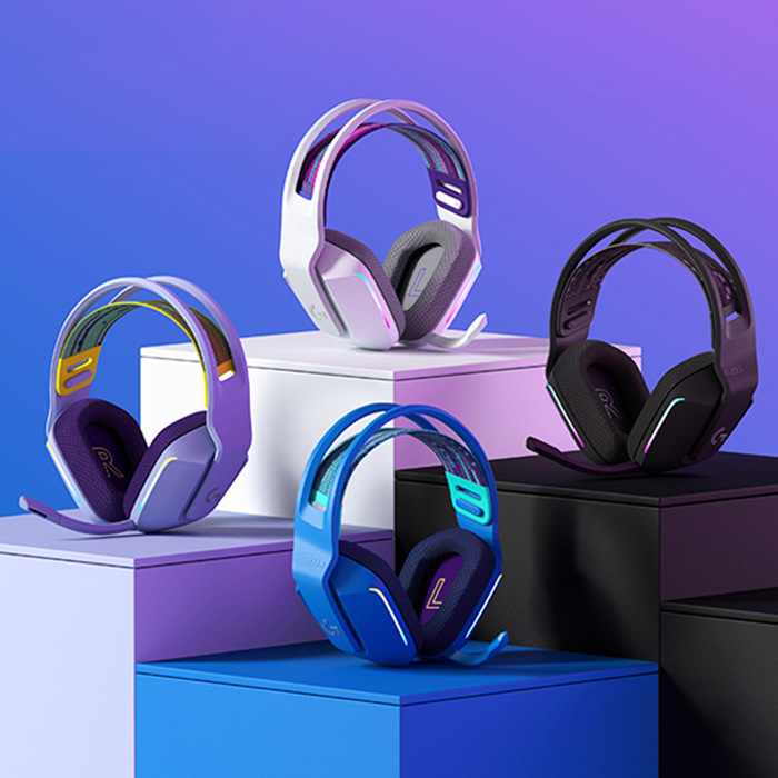 Logi G733Lightspeed Wireless Headset with Colorful Gaming Headphones and Microphone Kda Limited Edition Logi G733Lightspeed Wireless Headset with Colorful Gaming Headphones and Microphone Kda Limited Edition