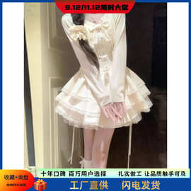 夏季新款法式甜美独特超好看开衫外套蓬蓬连衣裙