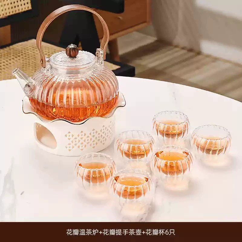 Glass flavored tea, teapot, tea cup, tea set, wholesale, increased thickness