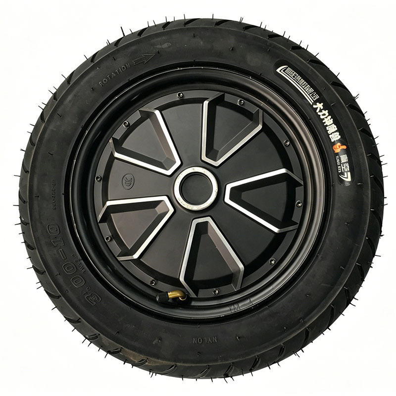 FomaTrade 16 pulgadas de diámetro 400 ancho de neumático 80 motor de rueda de alta potencia motor de automóvil eléctrico especial resistente al desgaste