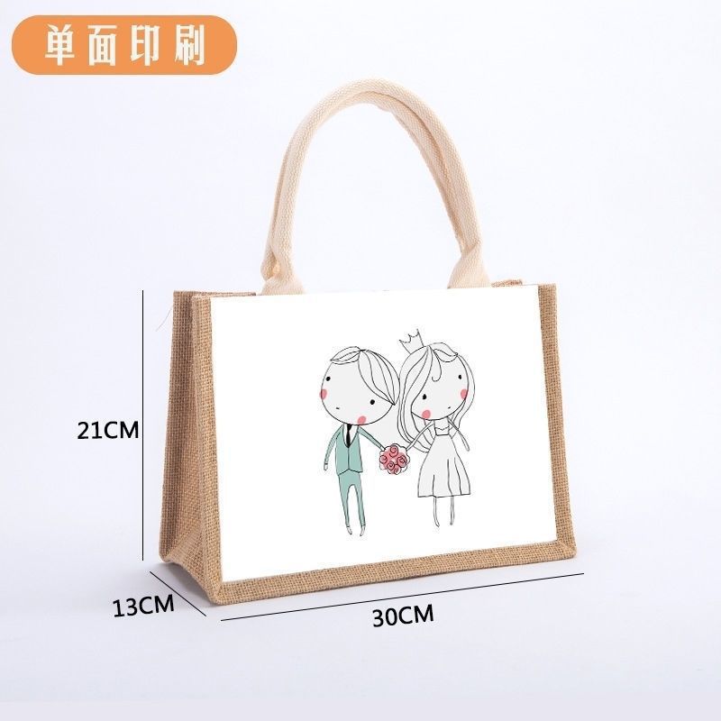 Luna llena, regalo de mano, banquete de bebés, regalo de aniversario, banquete de 100 días, niños, princesas, conduciendo a la casa, bolsa de lino.