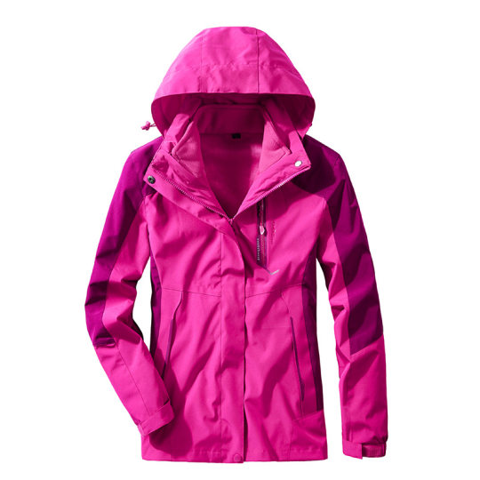 Autumn and Winter Couple Outdoor Men's Mountaineering Suit Women's Rushwork Three-in-One Two-Piece Set Thickened Warm Detachable