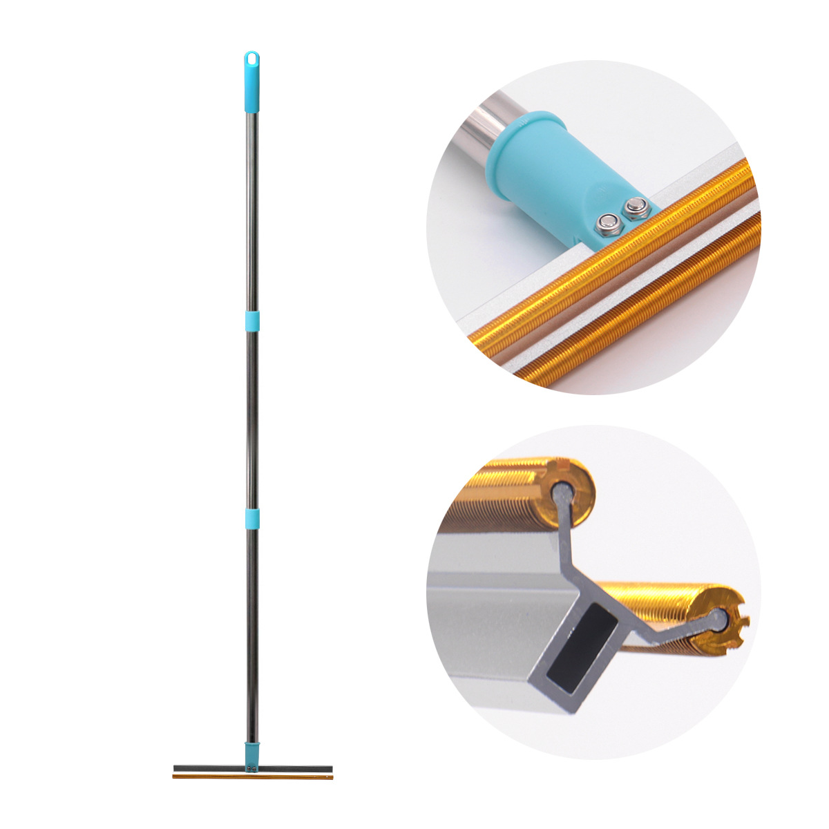 Raspador de mascotas de mango largo, suministros de depilación, limpiador de pelo de perros y gatos, raspador de alfombras, depilación de acero inoxidable grande