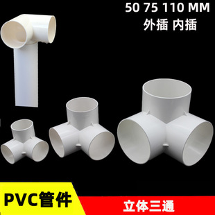 PVC���w��ͨ�Ȳ�50 75 110mm��ˮ�ܼ�����ˮ�B���^ֱ����ͨ�Ӻ�