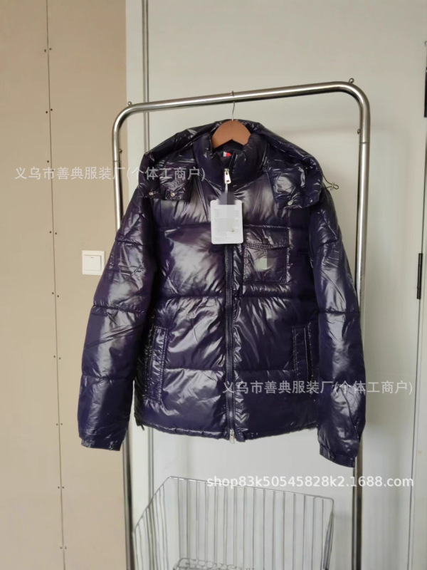 冬季潮牌玛雅连帽羽绒服三色织带加厚保暖防水男同款外套跨境外贸|undefined
