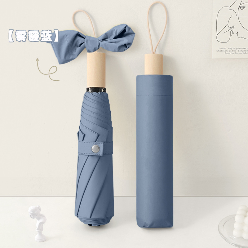 Diseñador de paraguas plegables para estudiantes anti-UV protección solar para mujeres sol y lluvia doble uso paraguas plegables al por mayor