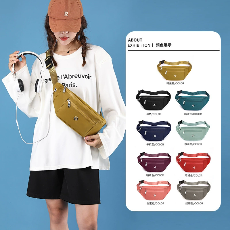 Универсальный рюкзак через плечо, новая уличная спортивная поясная сумка, модная женская сумка через плечо, Легкая водонепроницаемая сумка из нейлоновой ткани