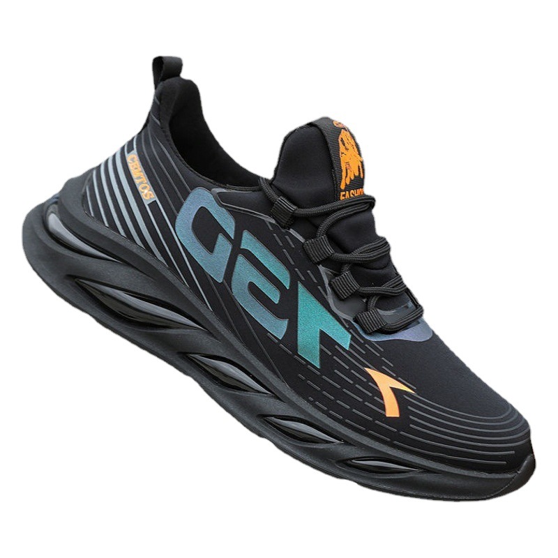 Comercio exterior 2025 zapatos deportivos y casuales para hombres tendencia de verano para hombres nuevos zapatos punta redonda zapatos negros de primavera para hombres al por mayor