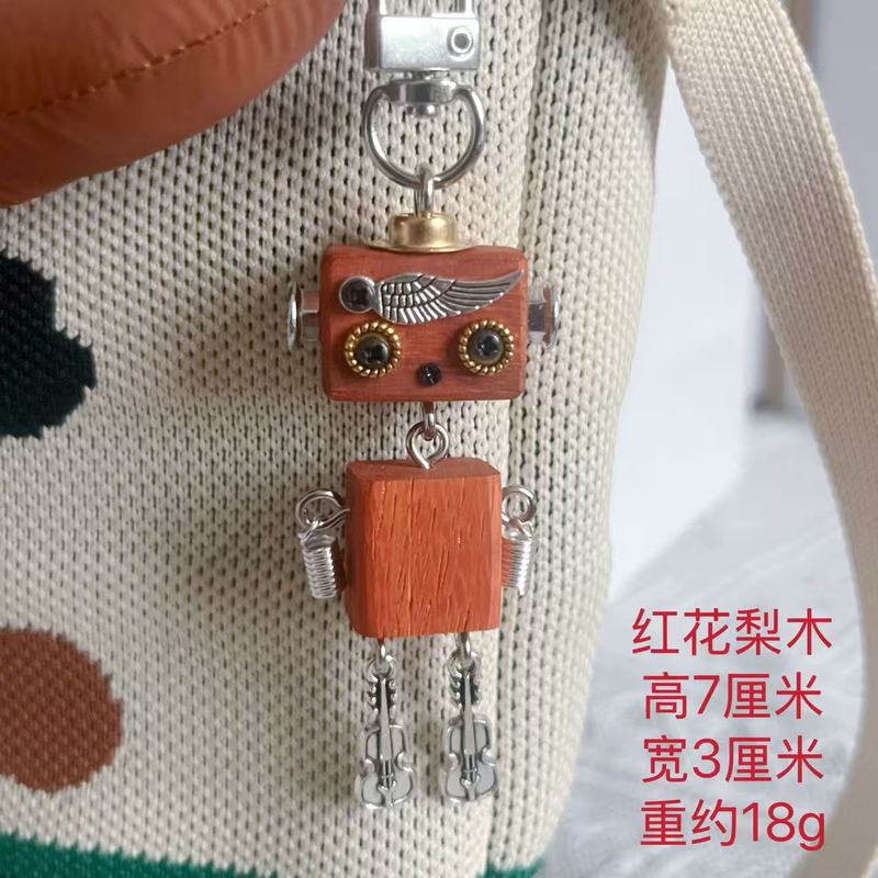 手作り diy パンクバッグペンダントロボット携帯電話チェーンキーホルダートレンディなペンダントペンダントナイトマーケットの屋台|undefined