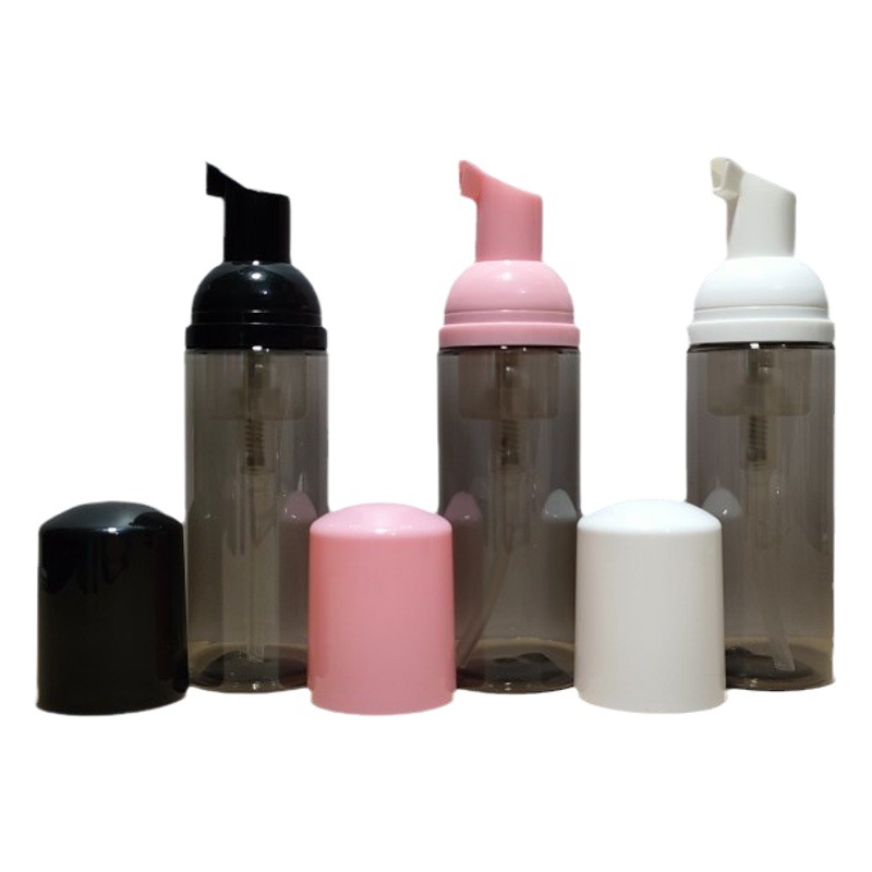 60ml botella de espuma negra transparente Botella de espuma de limpieza PET botella de burbuja de sub-embalaje portátil de plástico