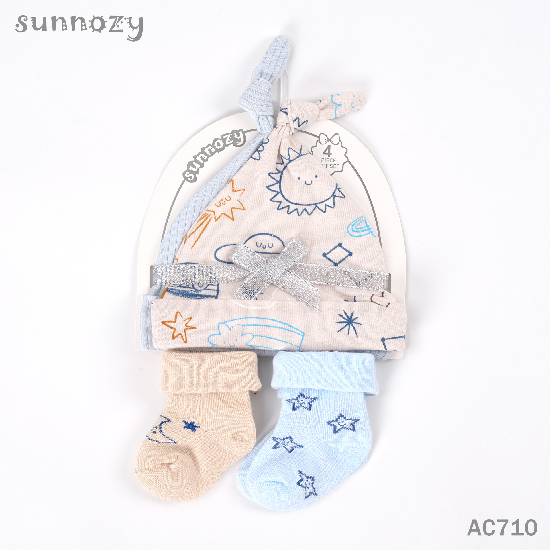 Sombreros para bebés, calcetines de 4 piezas, cuatro temporadas, bonitos bebés, gorras para bebés, accesorios para recién nacidos al por mayor image 12