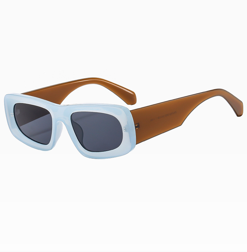 Streetwear Color Block Ac Square Full Frame Women's Sunglasses display picture 10