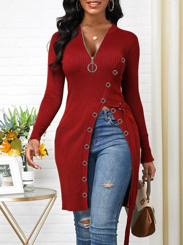 Women's T-shirt Long Sleeve Blouses Patchwork Fashion Solid Color display picture 3