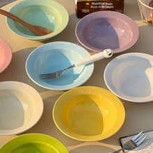 多巴胺餐具家用小碗彩色麦片酸奶碗小号陶瓷米饭碗蘸料碟子小盘子