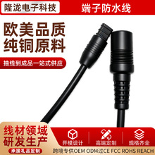 DC5521母转GX12‑2P航空公头线设备电源转接输出线端子防水线